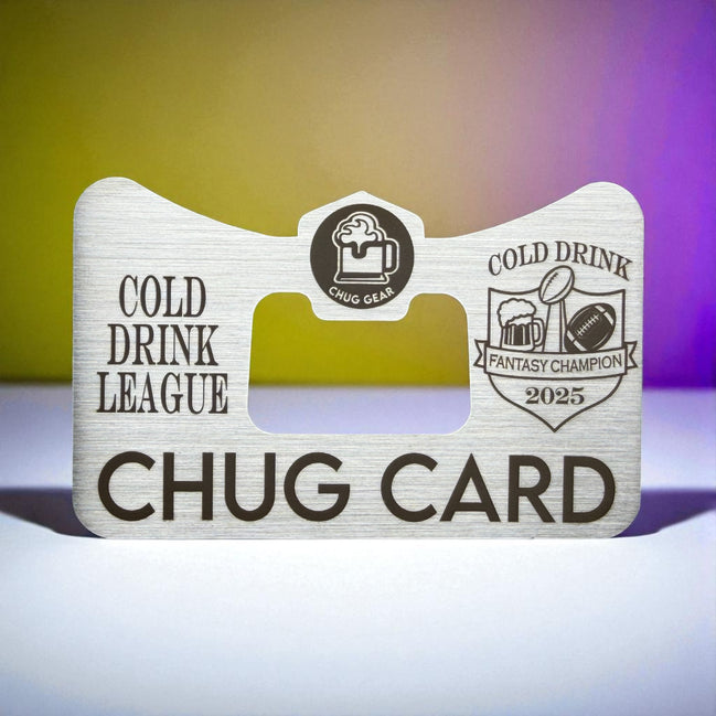 Custom Chug Card "FANTASY FOOTBALL"