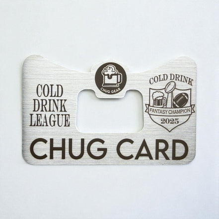 Custom Chug Card "FANTASY FOOTBALL"