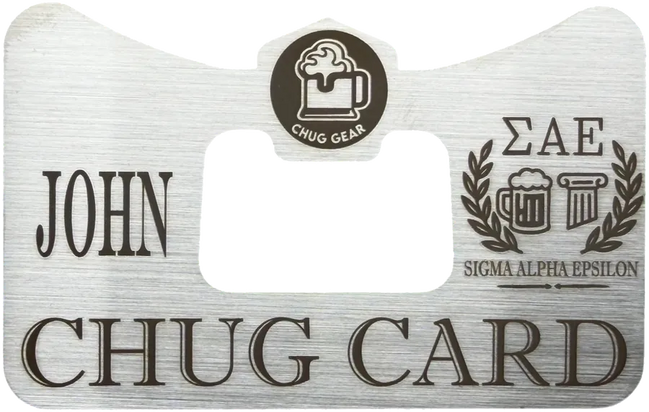 Custom Chug Card "FRAT"